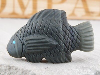 Fish Zuni Fetish Carving - Justin Natewa - High Lonesome Trading