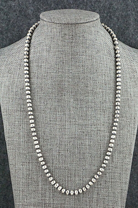 Sterling Silver Navajo Pearl Necklace - Jan Mariano