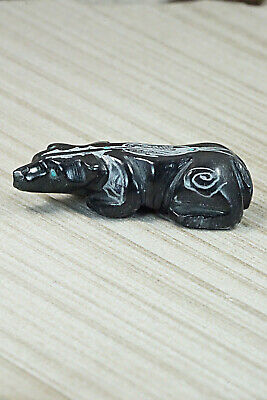 Badger Zuni Fetish Carving - Adrian Cachini