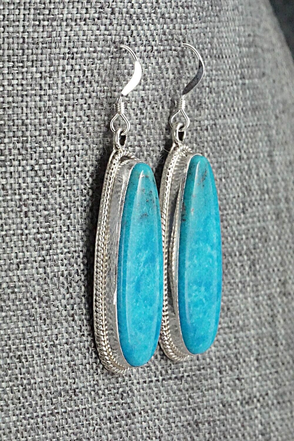 Turquoise and Sterling Silver Earrings - Sharon McCarthy