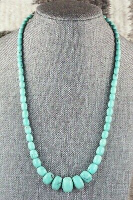 Turquoise & Sterling Silver Necklace - Louise Joe