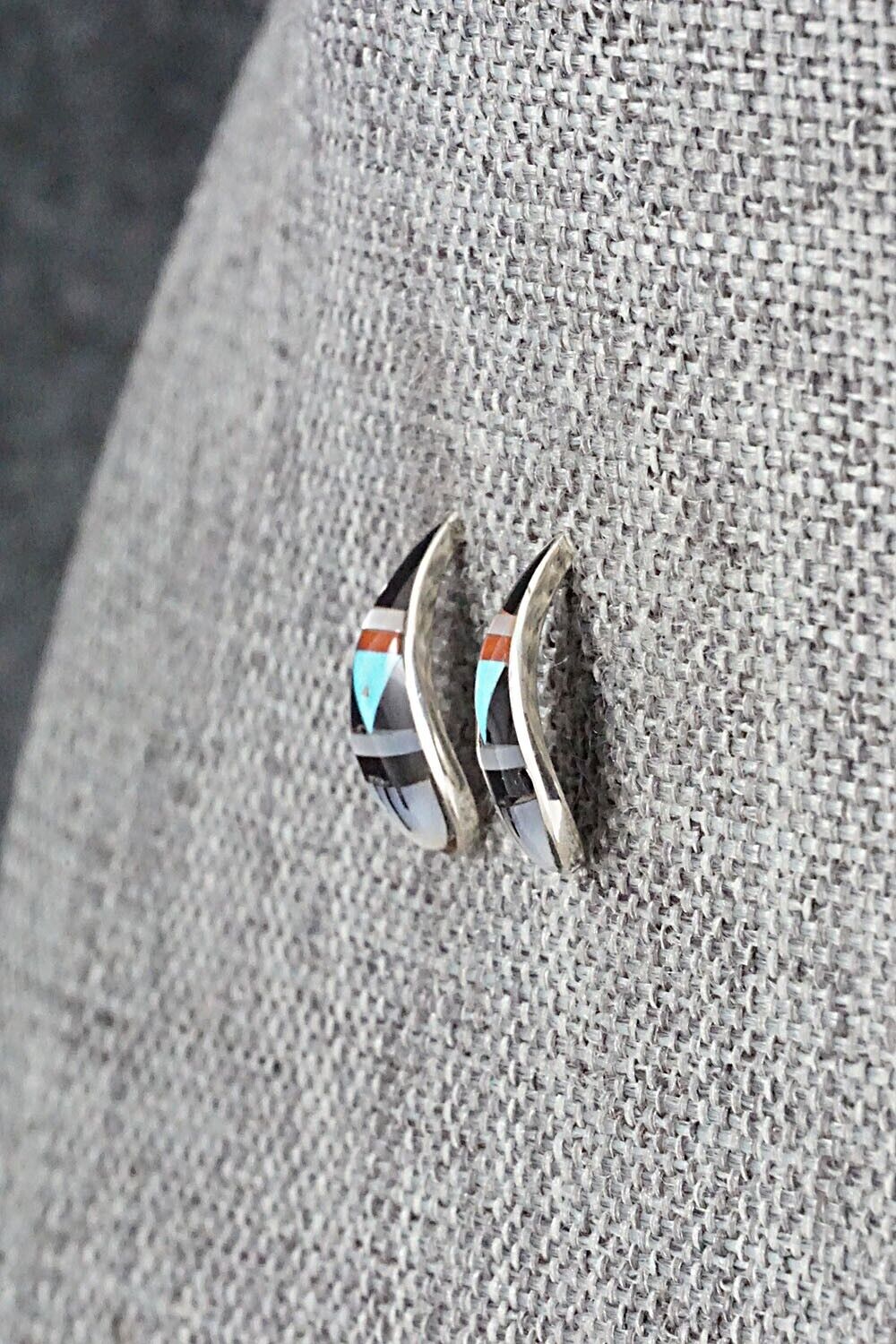 Multi Stone & Sterling Silver Earrings - Bernadette Boone