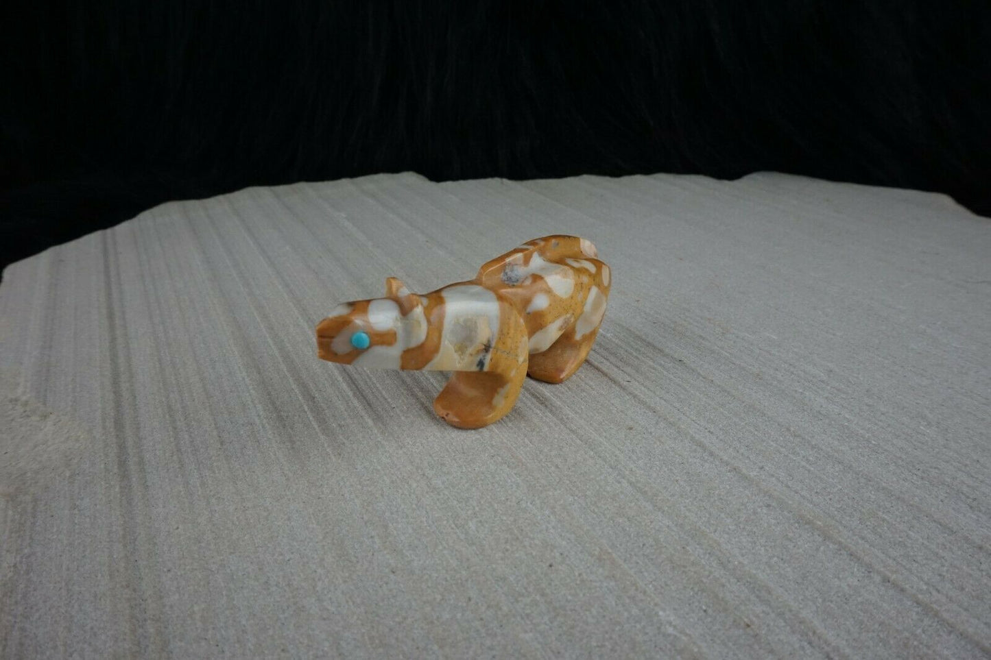 Mountain Lion Zuni Fetish Carving - Ronnie Lunasee - High Lonesome Trading