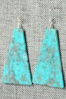 Turquoise & Sterling Silver Earrings - Lupe Lovato