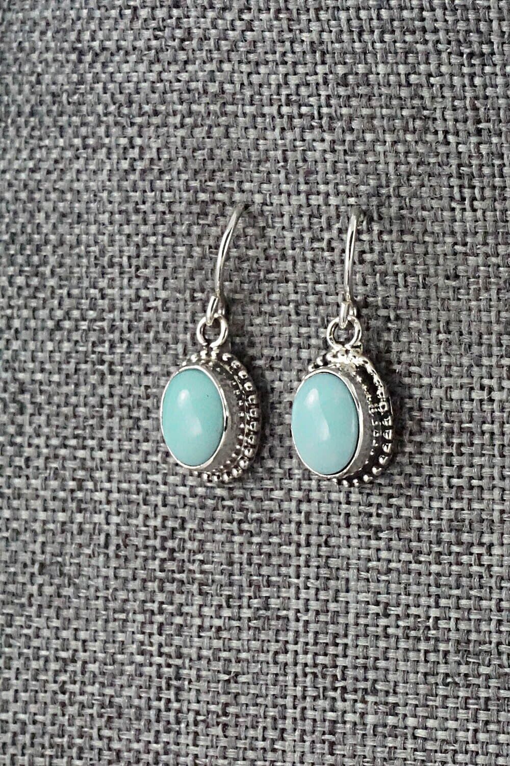 Turquoise & Sterling Silver Earrings - Rosemary Saunders