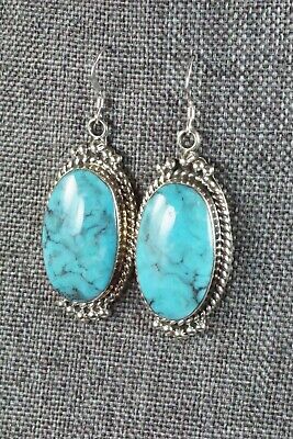 Turquoise & Sterling Silver Earrings - Greg Yazzie