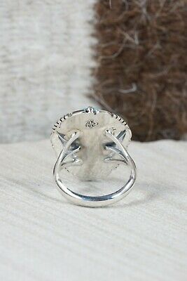 Navajo Turquoise & Sterling Silver Ring - Daniel Benally - Size 7