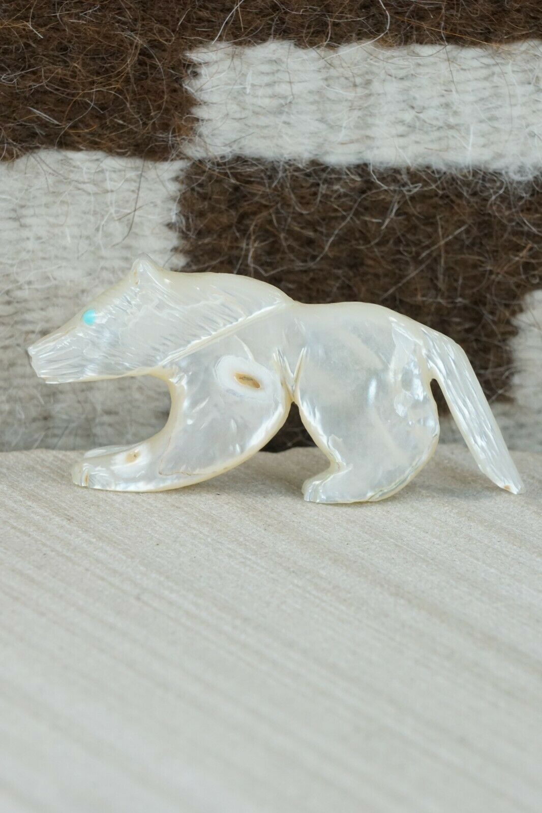 Wolf Zuni Fetish Carving - Jonas Hastito