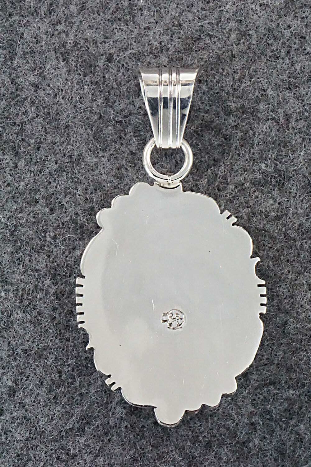 Turquoise & Sterling Silver Pendant - Marita Benally