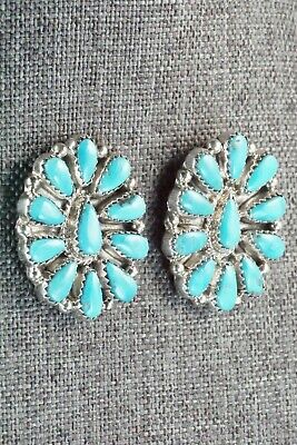 Turquoise & Sterling Silver Earrings - Alicia Wilson
