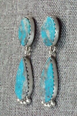 Turquoise and Sterling Silver Earrings - Selina Warner