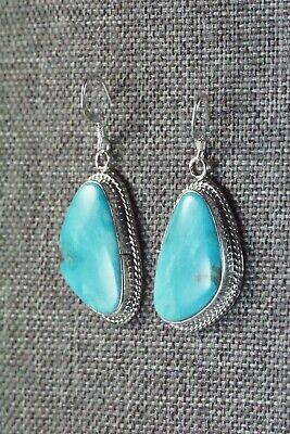 Turquoise & Sterling Silver Earrings - Lee Shorty