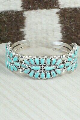 Turquoise & Sterling Silver Bracelet - Jazz Wilson - High Lonesome Trading