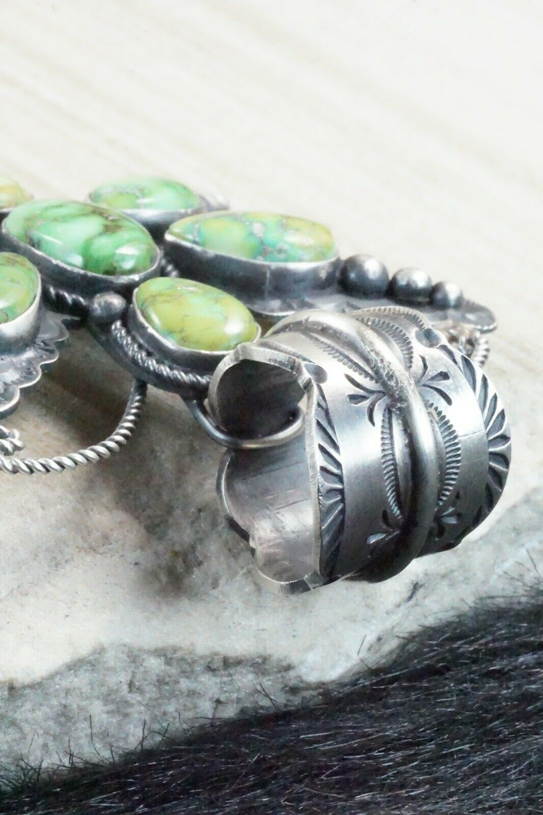 Turquoise & Sterling Silver Pendant - Shawn Cayatineto