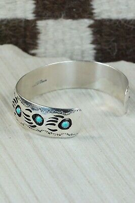 Turquoise & Sterling Silver Bracelet - Pearlene Spencer