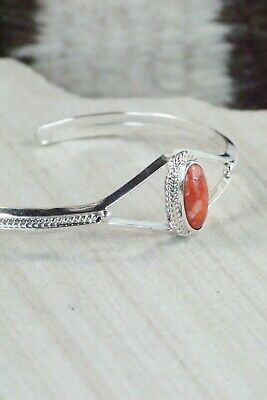 Navajo Spiny Oyster & Sterling Silver Bracelet - Grace Kenneth