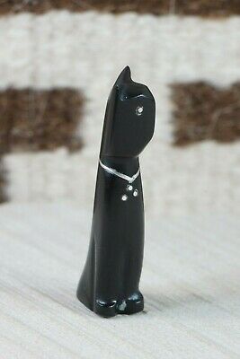 Cat Zuni Fetish Carving - Kenny Chavez - High Lonesome Trading