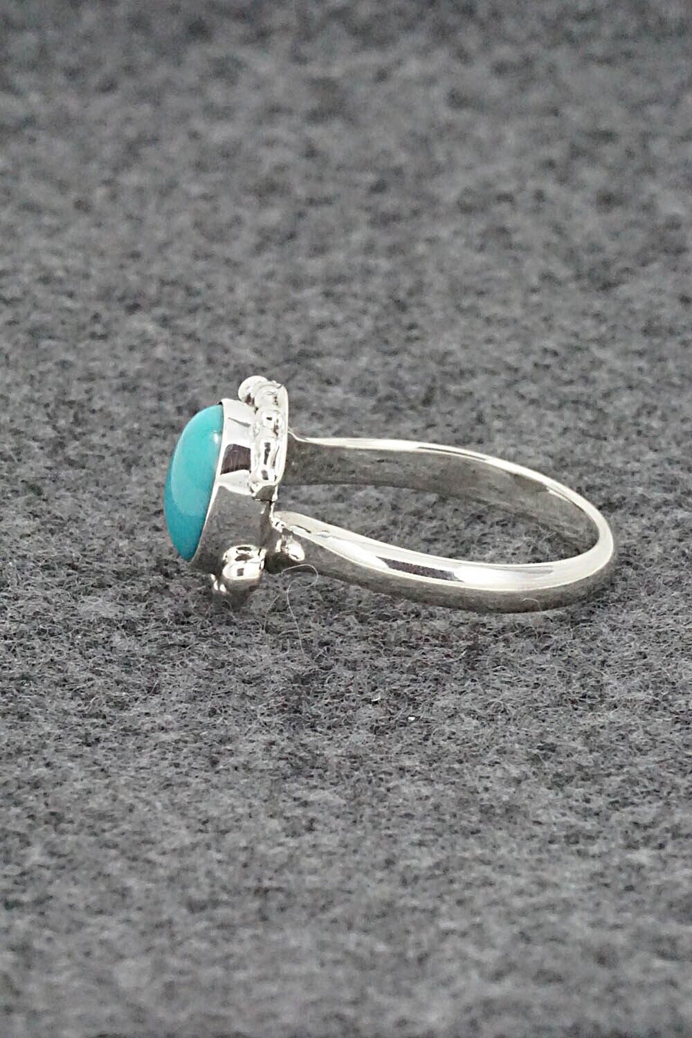 Turquoise & Sterling Silver Ring - William Begay - Size 6.75