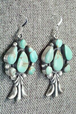 Turquoise & Sterling Silver Earrings - Bobby Platero