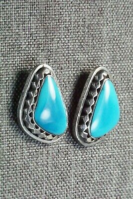 Turquoise and Sterling Silver Earrings - Sharon McCarthy
