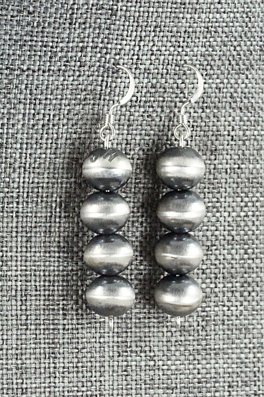 Sterling Silver Navajo Pearl Earrings - Preston Haley