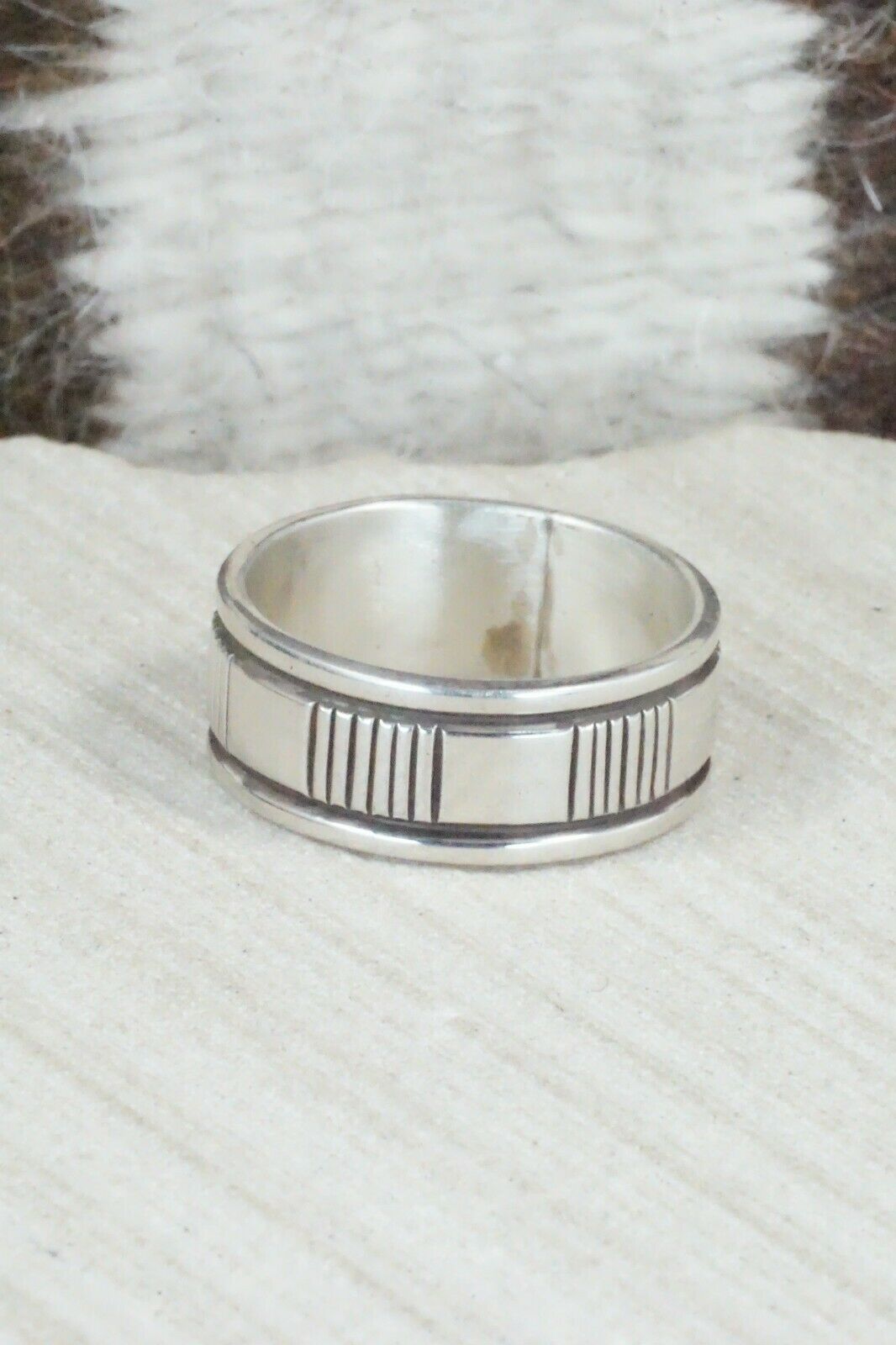 Sterling Silver Ring - Bruce Morgan - Size 11.75