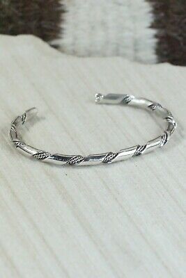 Navajo Sterling Silver Bracelet - Elaine Tahe