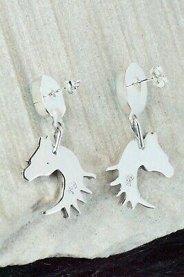 Turquoise & Sterling Silver Earrings - Annie Spencer - High Lonesome Trading