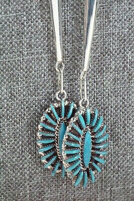 Turquoise & Sterling Silver Bolo Tie - Edmund Cooeyate
