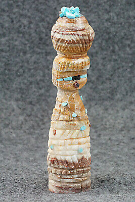 Corn Maiden Zuni Fetish Carving - Carl Etsate