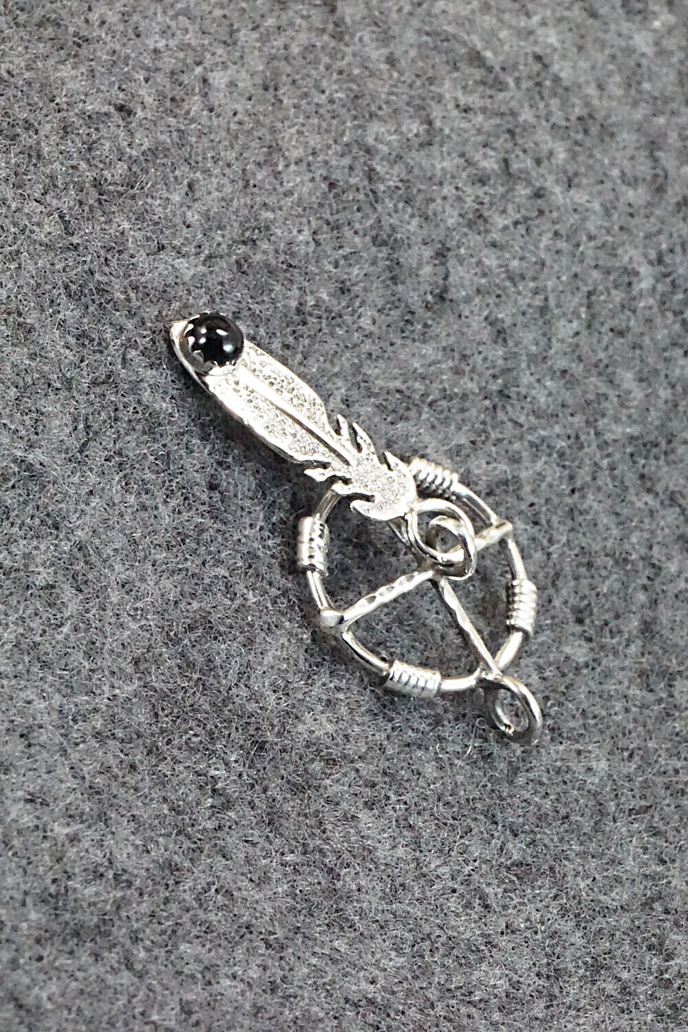 Onyx and Sterling Silver Pendant - Sharon McCarthy