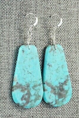 Turquoise & Sterling Silver Earrings - Lupe Lovato