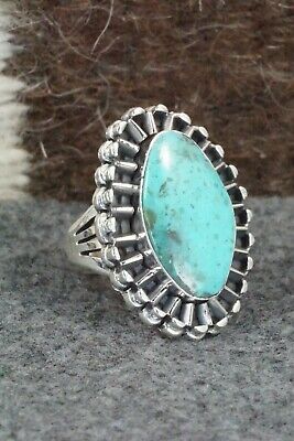 Turquoise & Sterling Silver Ring - Jimson Belin - Size 5.5