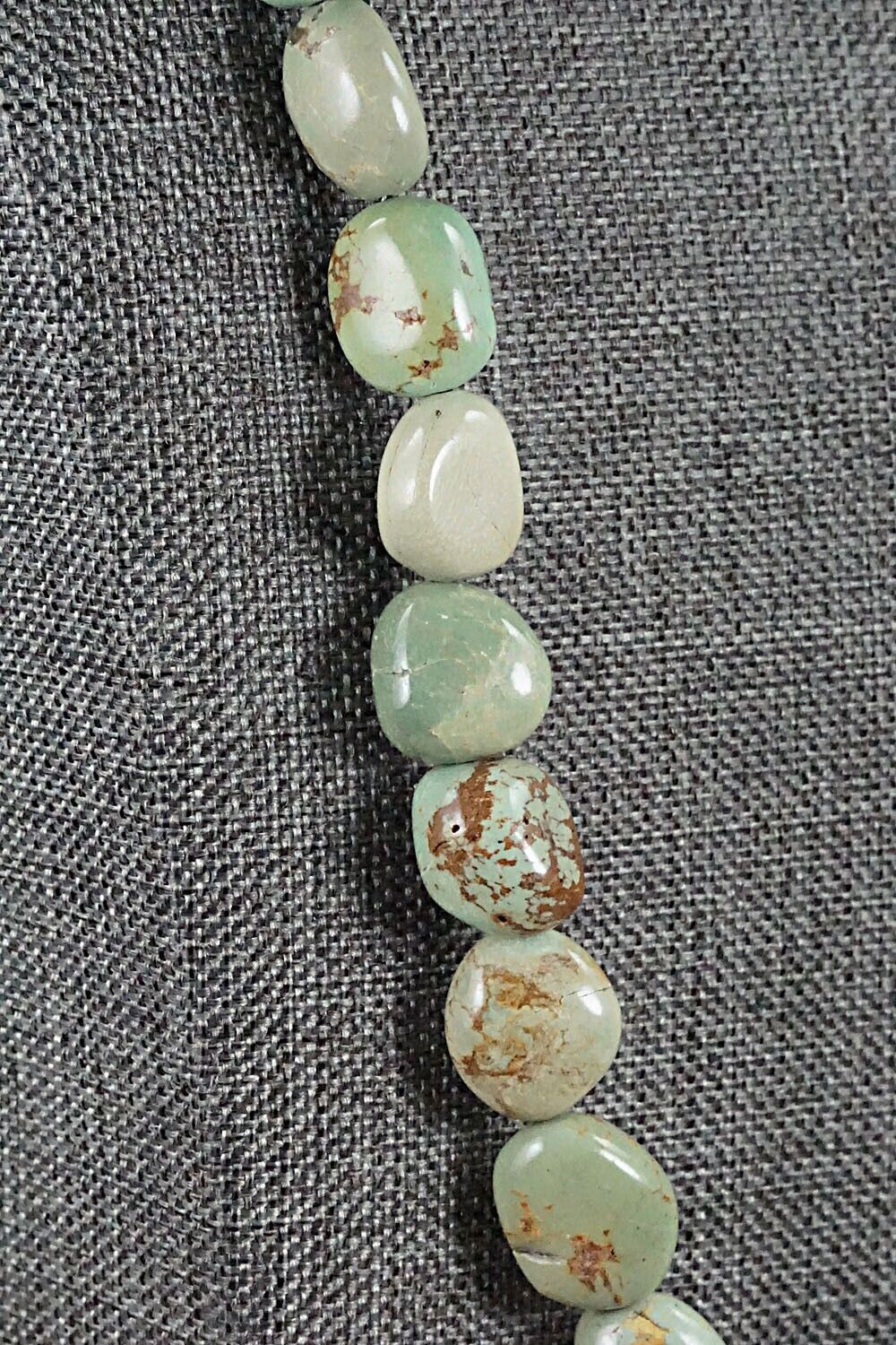 Turquoise and Sterling Silver Necklace - Louise Joe