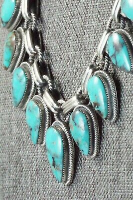 Turquoise & Sterling Silver Necklace and Earrings - Bobby Platero