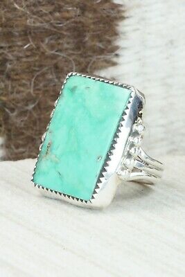 Turquoise & Sterling Silver Ring - Priscilla Reeder - Size 7