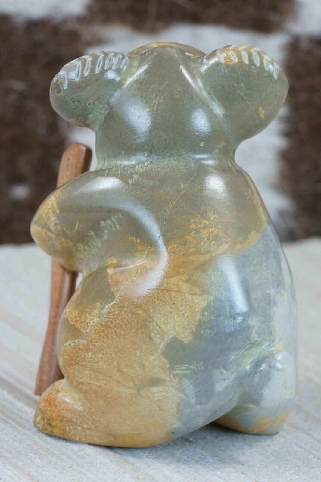 Koala Bear Zuni Fetish Carving - Enrike Leekya