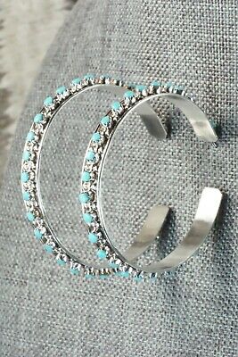 Turquoise & Sterling Silver Earrings - Joanne Cheama