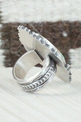 Royston Turquoise and Sterling Silver Ring - Michael Calladitto - Size 10.5