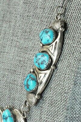 Turquoise & Sterling Silver Necklace - Navajo