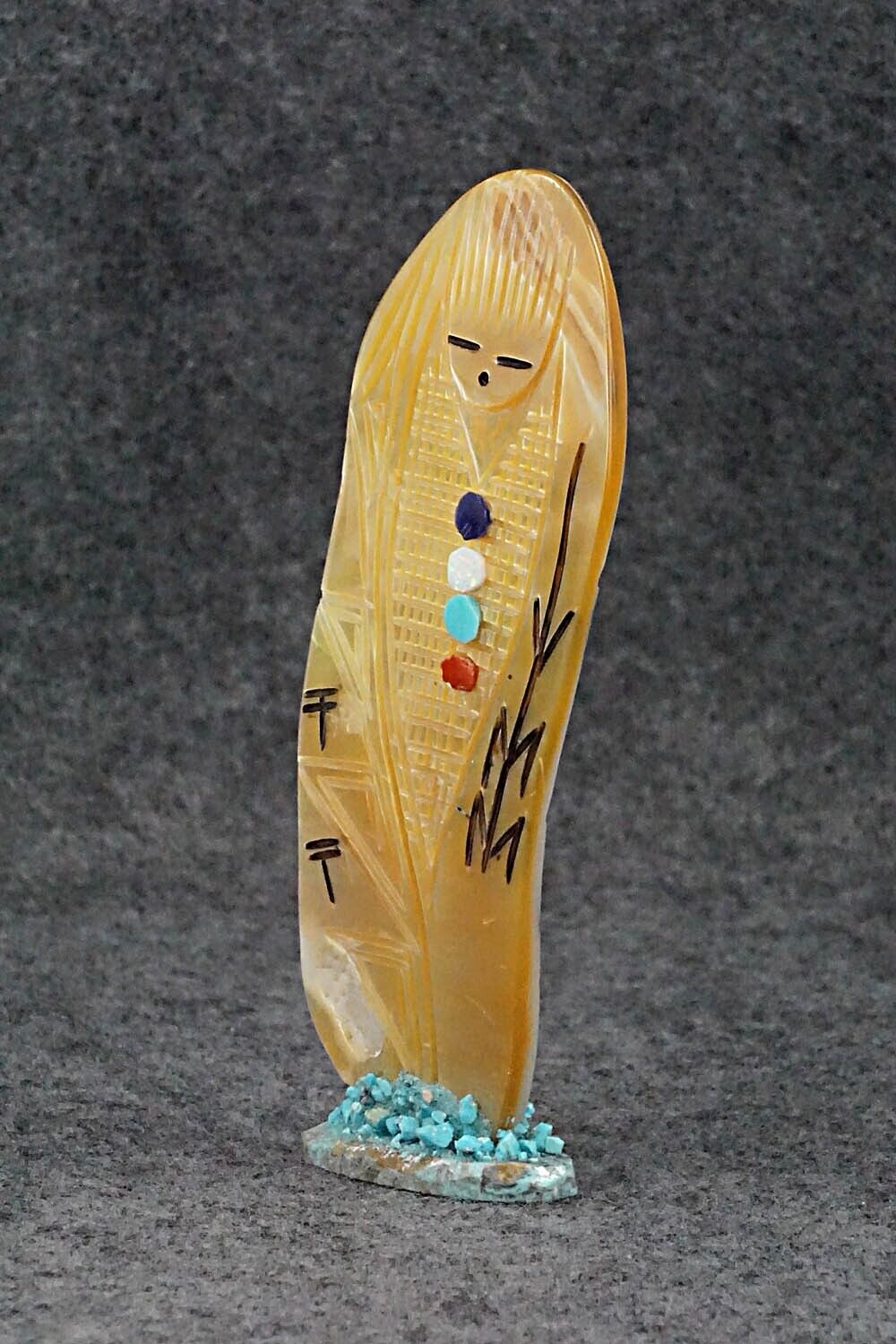 Corn Maiden Zuni Fetish Carving - Gloria Chattin