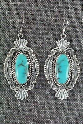 Turquoise & Sterling Silver Earrings - Michael Calladitto