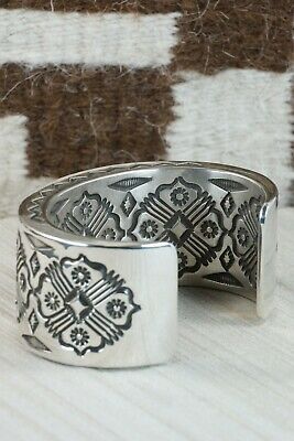 Navajo Sterling Silver Bracelet - Leander Tahe
