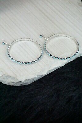 Turquoise and Sterling Silver Earrings - Florenda Lonasee