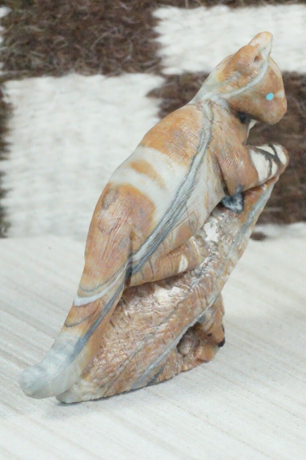 Mountain Lion Zuni Fetish Carving - Colin Weeka - High Lonesome Trading