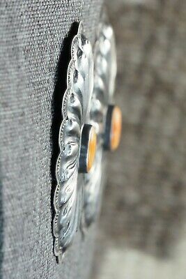 Spiny Oyster and Sterling Silver Earrings - Rita Lee