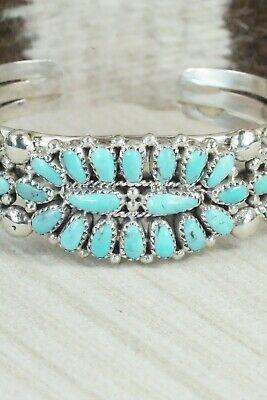 Turquoise & Sterling Silver Bracelet - Jazz Wilson - High Lonesome Trading