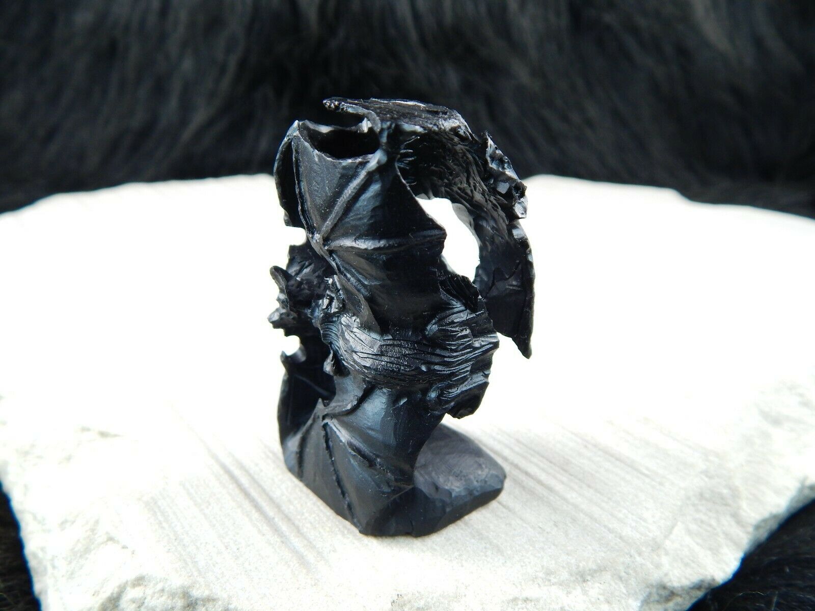 Bats Zuni Fetish Carving - Lewis Manning - High Lonesome Trading