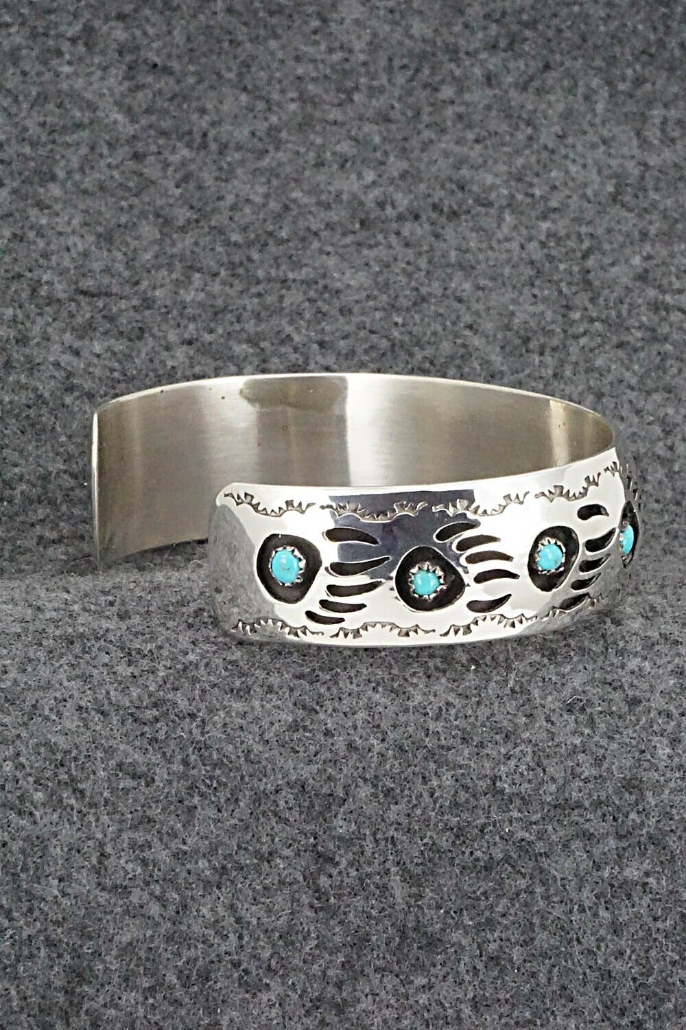 Turquoise & Sterling Silver Bracelet - Pearlene Spencer
