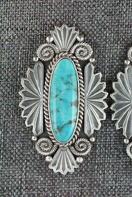 Turquoise & Sterling Silver Earrings - Michael Calladitto